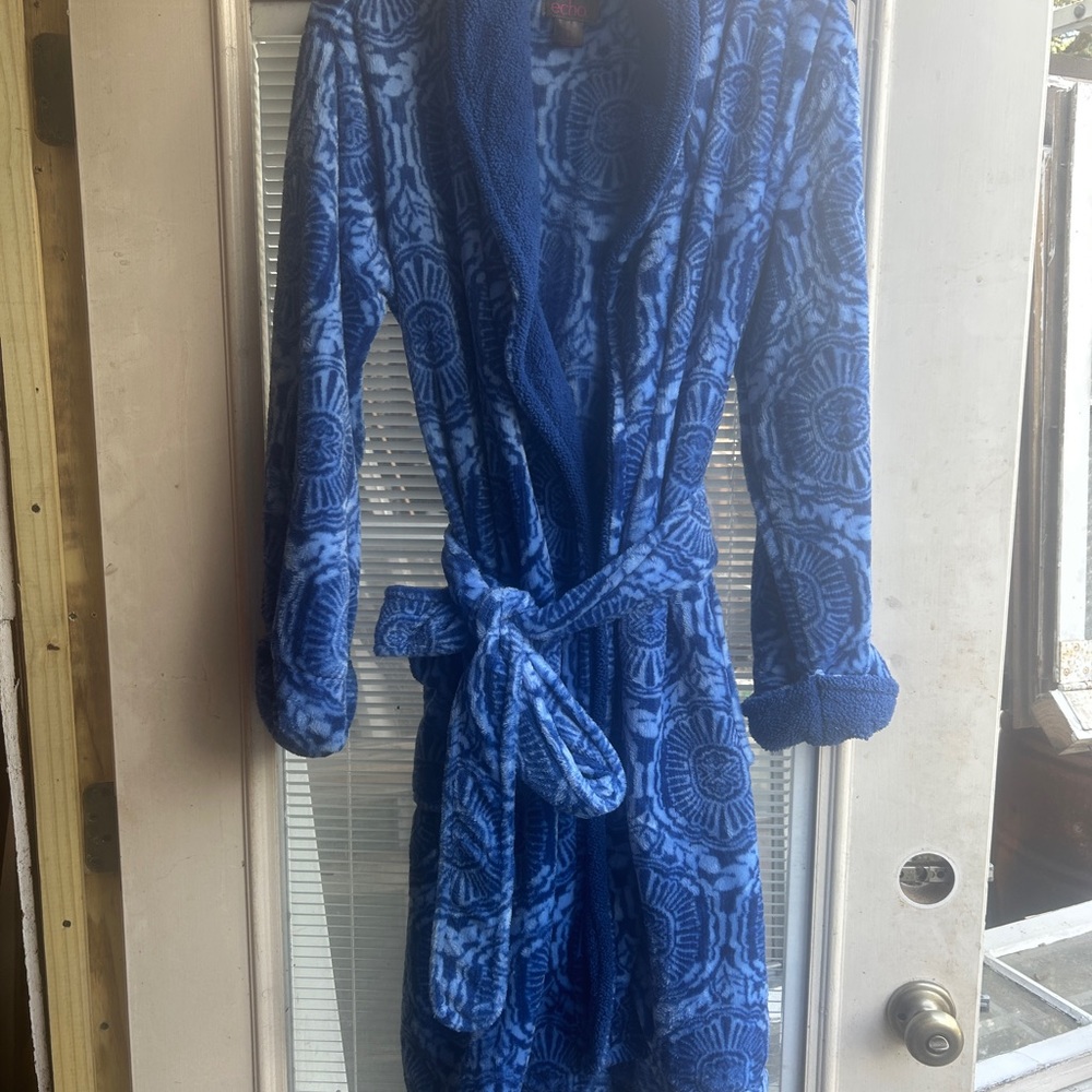 Blue super soft robe